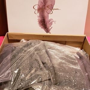 Jessica Simpson Silver Boots size 7
